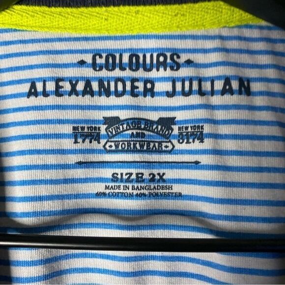 Colours Alexander Julian Vintage Leaf Print Tee - Picture 6 of 7